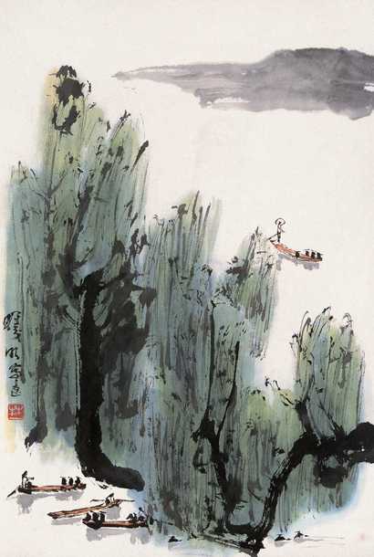 林曦明 山水 立轴